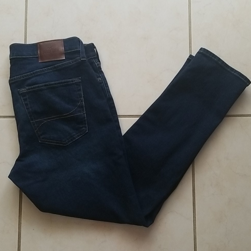 Hollister Skinny Epic Flex blue jeans .W34 L30